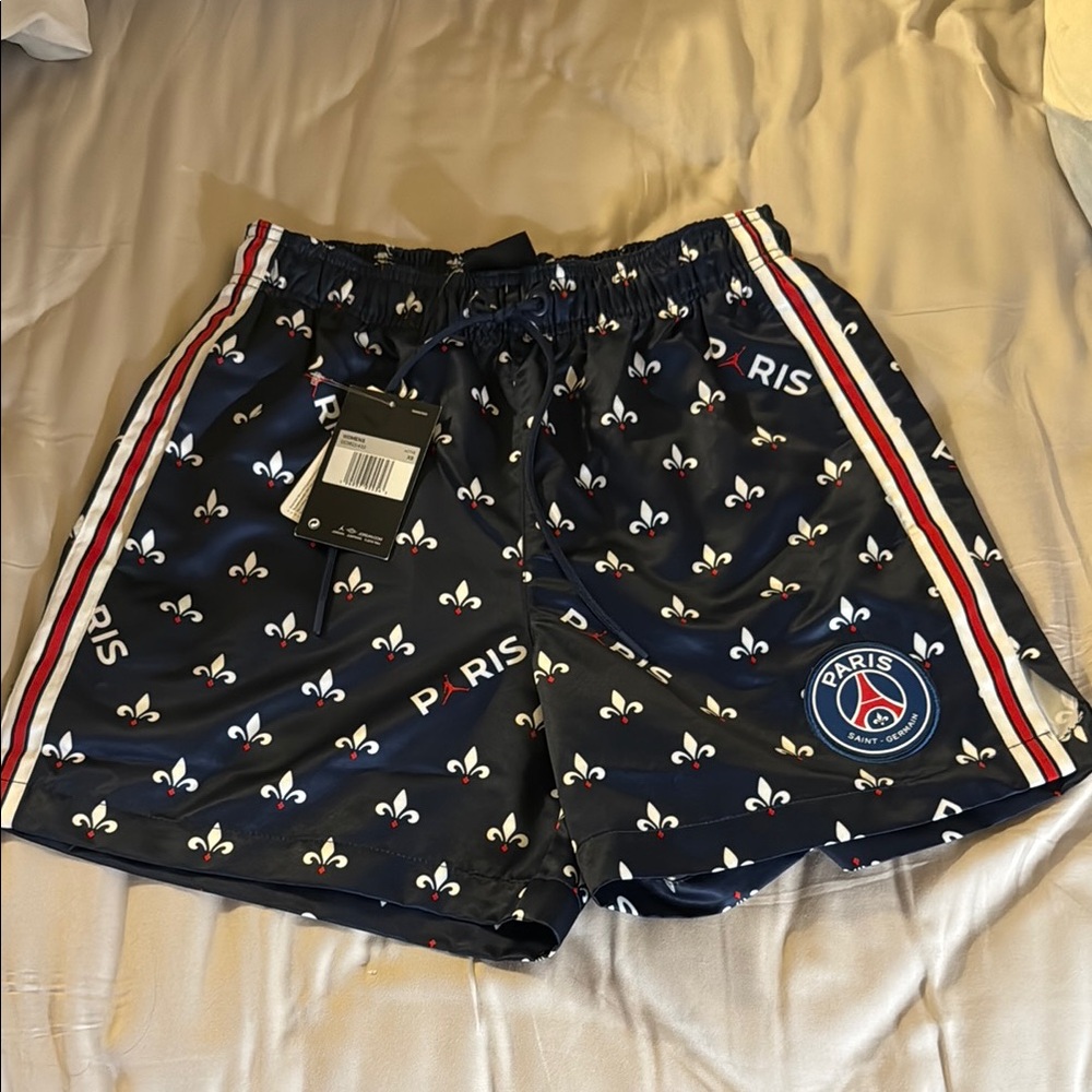 Jordan Navy Fleur-de-Lis Women's Shorts